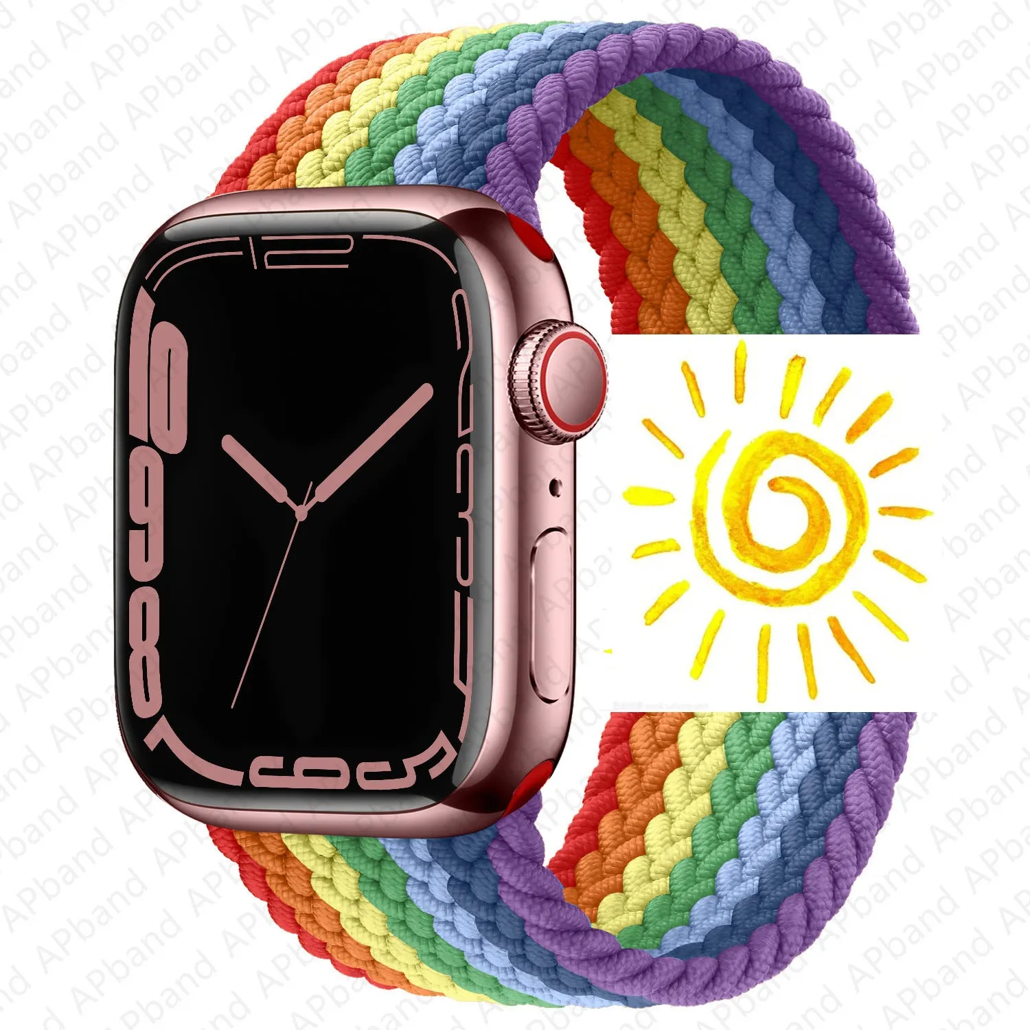 INSTOCK-Applicable to Apple Watch new braided single loop strap