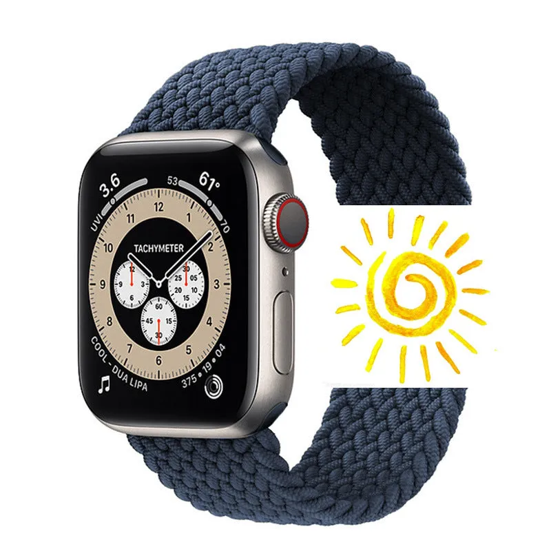 INSTOCK-Applicable to Apple Watch new braided single loop strap