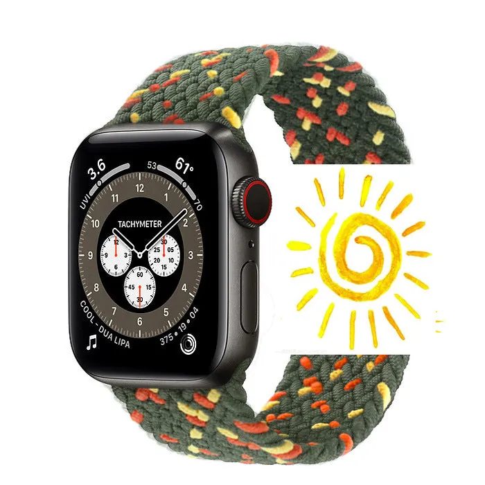 INSTOCK-Applicable to Apple Watch new braided single loop strap