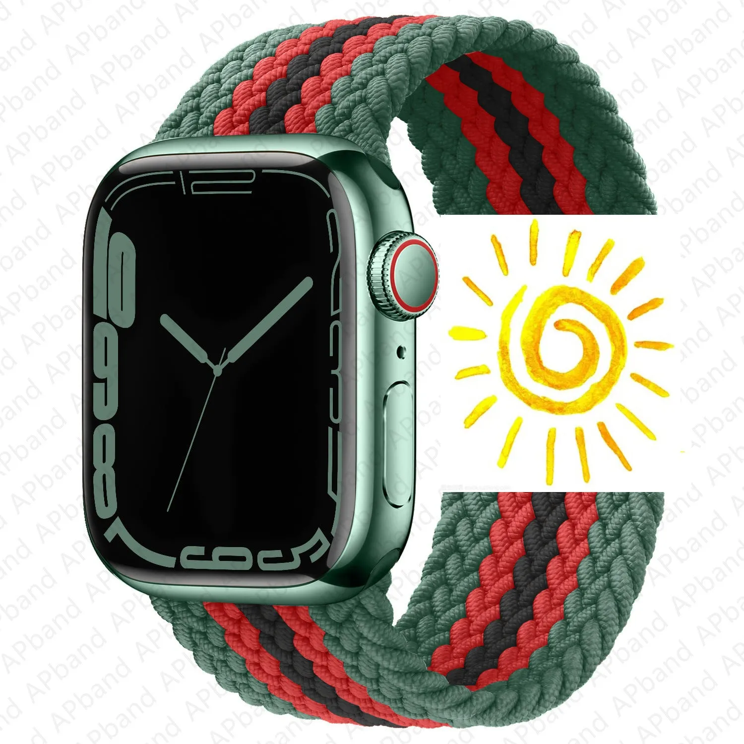 INSTOCK-Applicable to Apple Watch new braided single loop strap