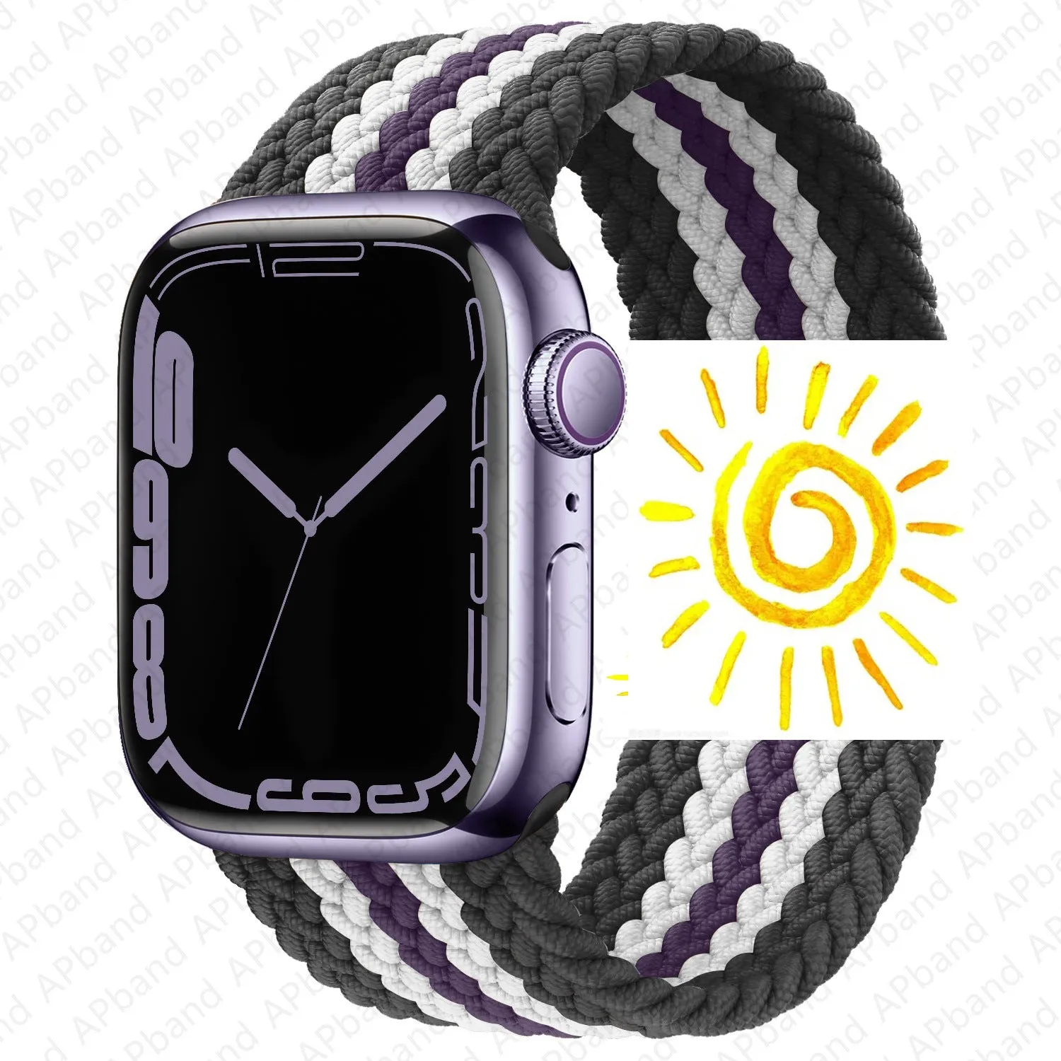 INSTOCK-Applicable to Apple Watch new braided single loop strap