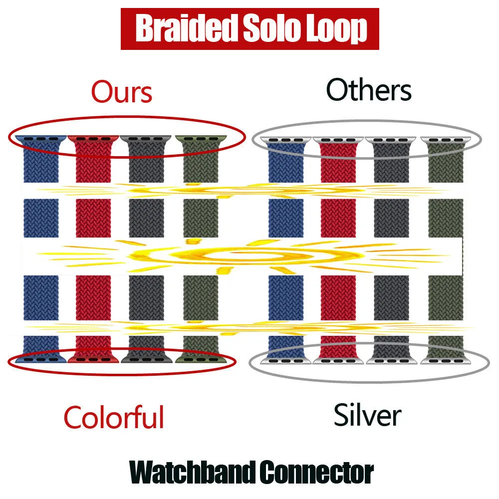 INSTOCK-Applicable to Apple Watch new braided single loop strap