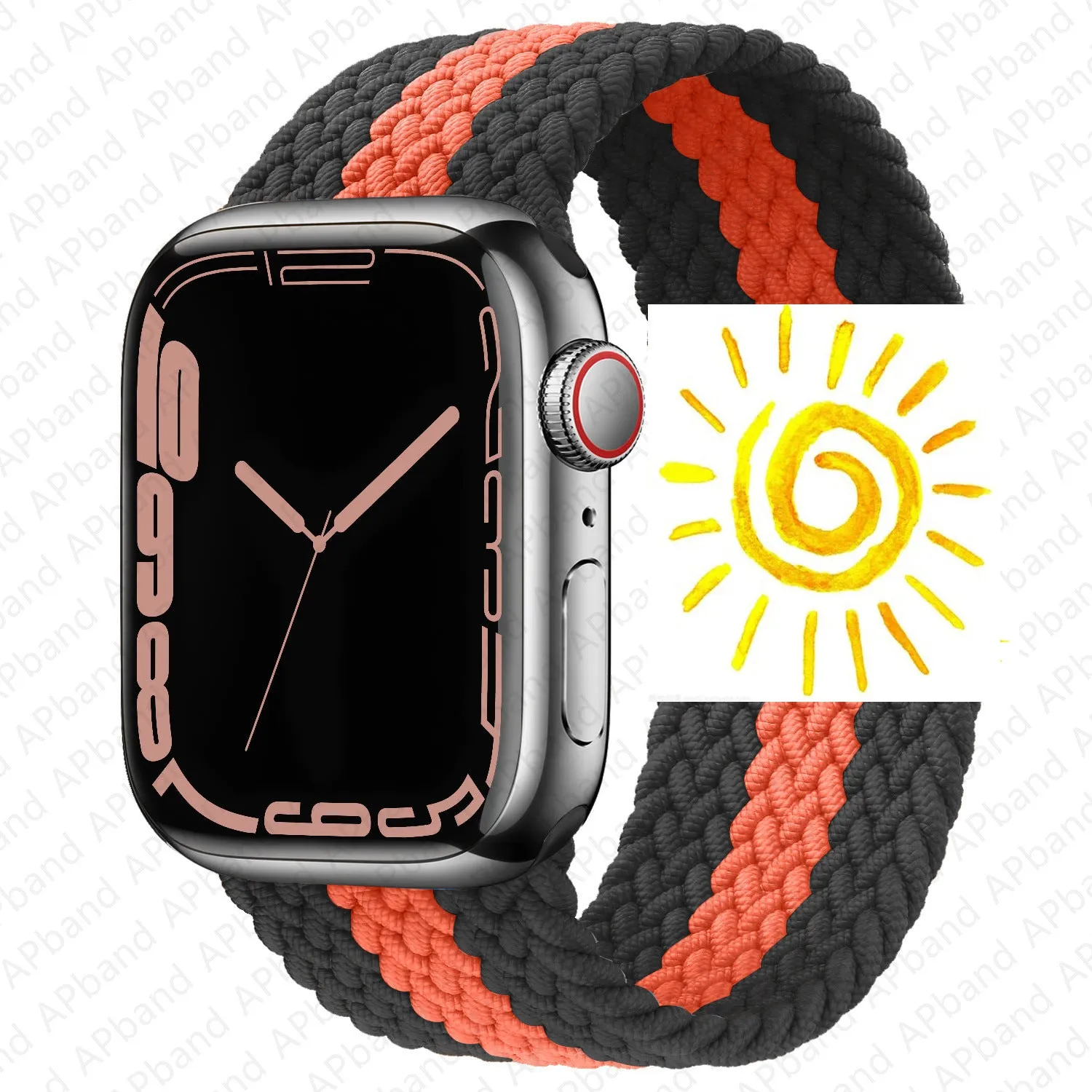 INSTOCK-Applicable to Apple Watch new braided single loop strap