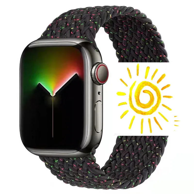 INSTOCK-Applicable to Apple Watch new braided single loop strap