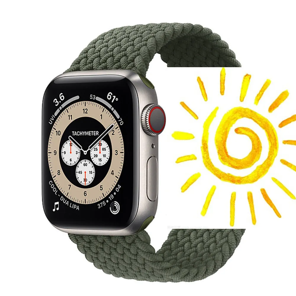INSTOCK-Applicable to Apple Watch new braided single loop strap