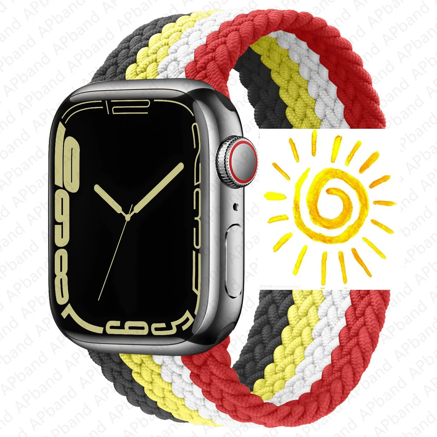INSTOCK-Applicable to Apple Watch new braided single loop strap