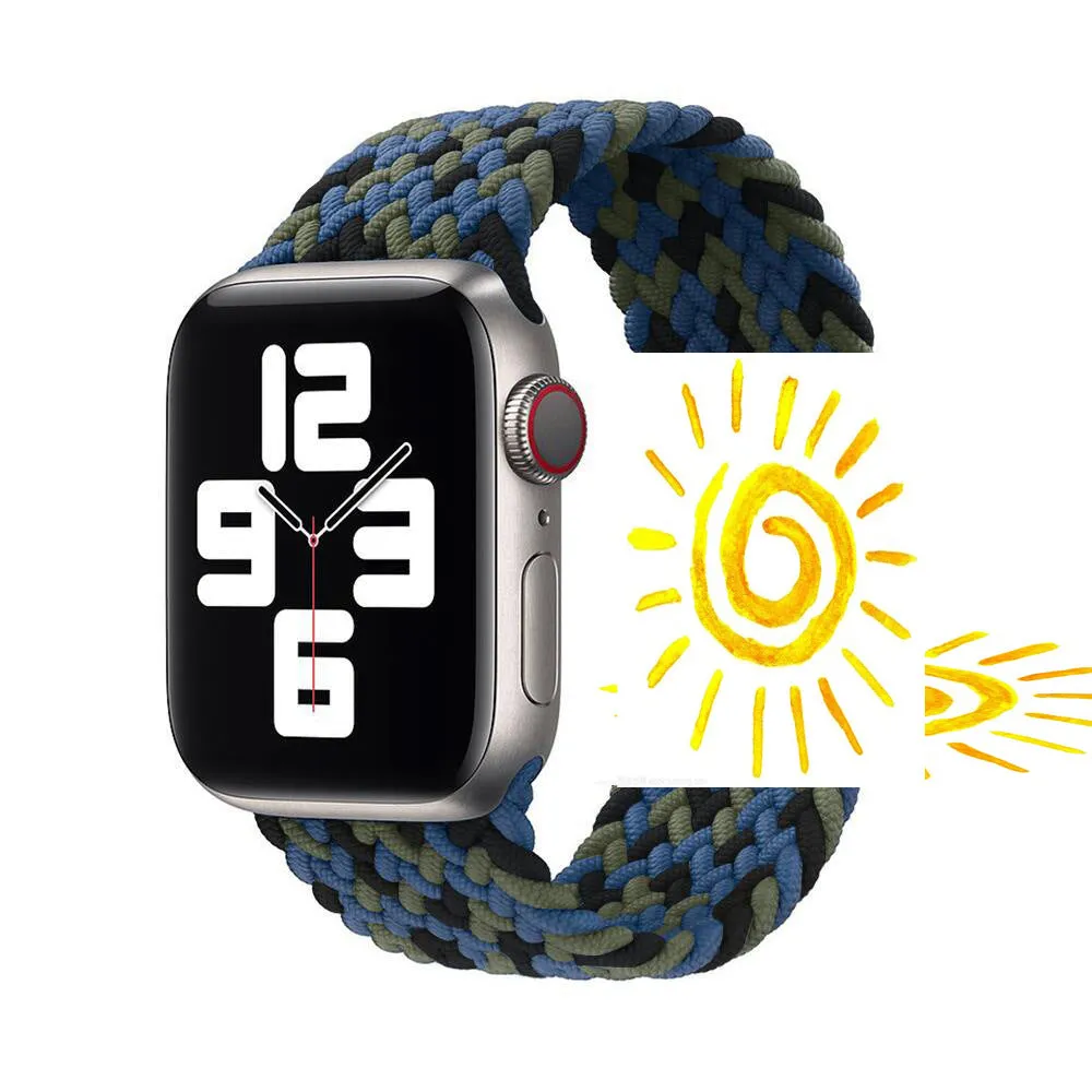 INSTOCK-Applicable to Apple Watch new braided single loop strap