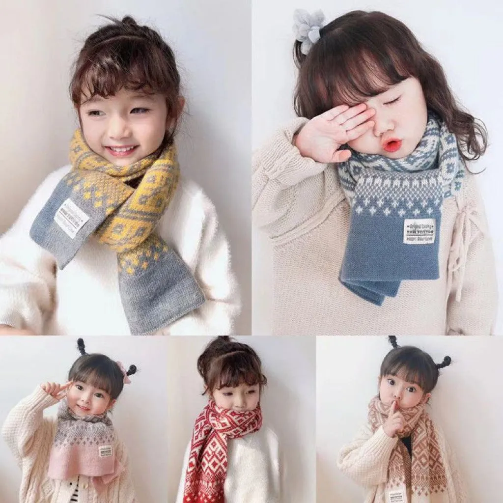 INSTOCK-Children's scarf winter girls boys