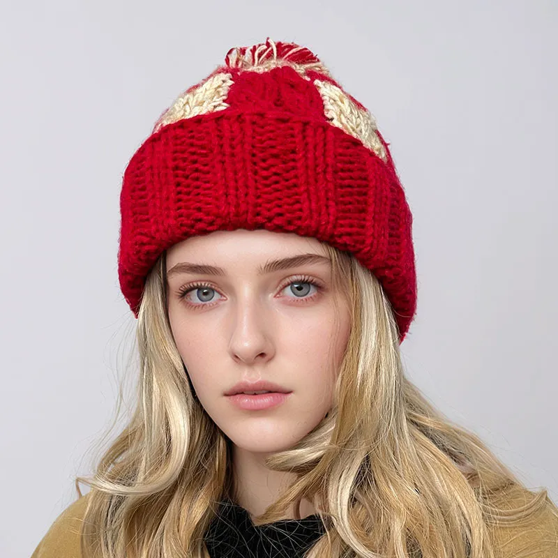 INSTOCK - Cross-border loose large head wool cap