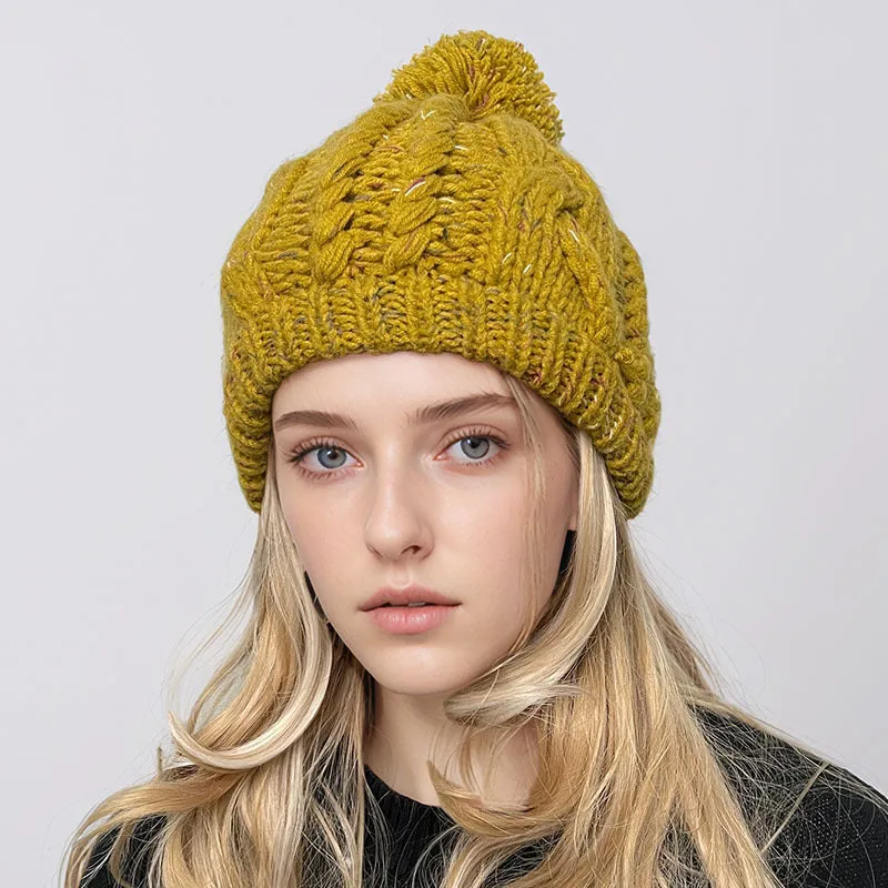 INSTOCK - Cross-border loose large head wool cap