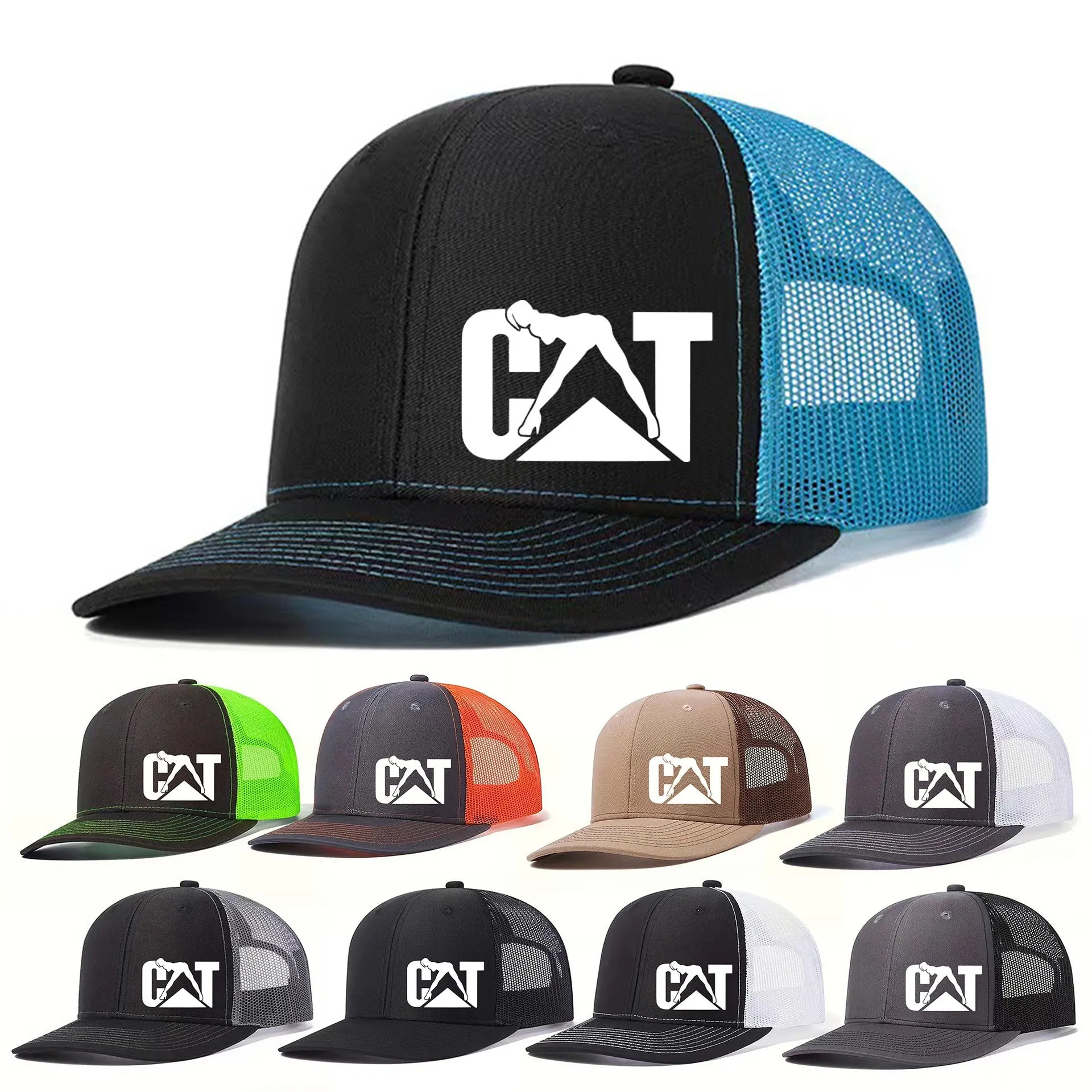 INSTOCK-New creative design slightly curved flat brim baseball