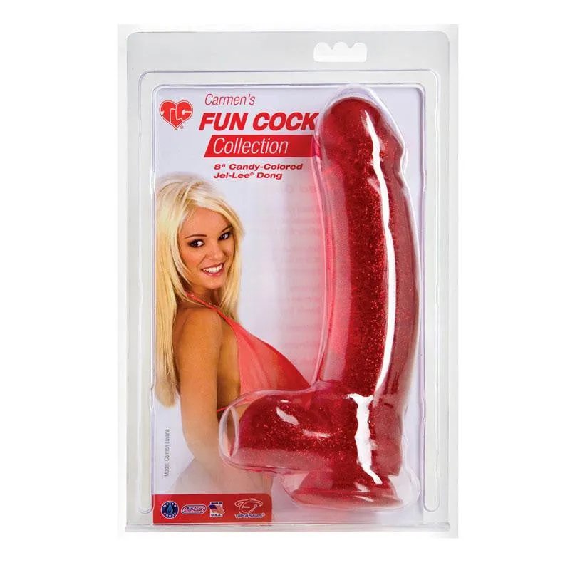 Jellie Red Glitter Fantasy Cock