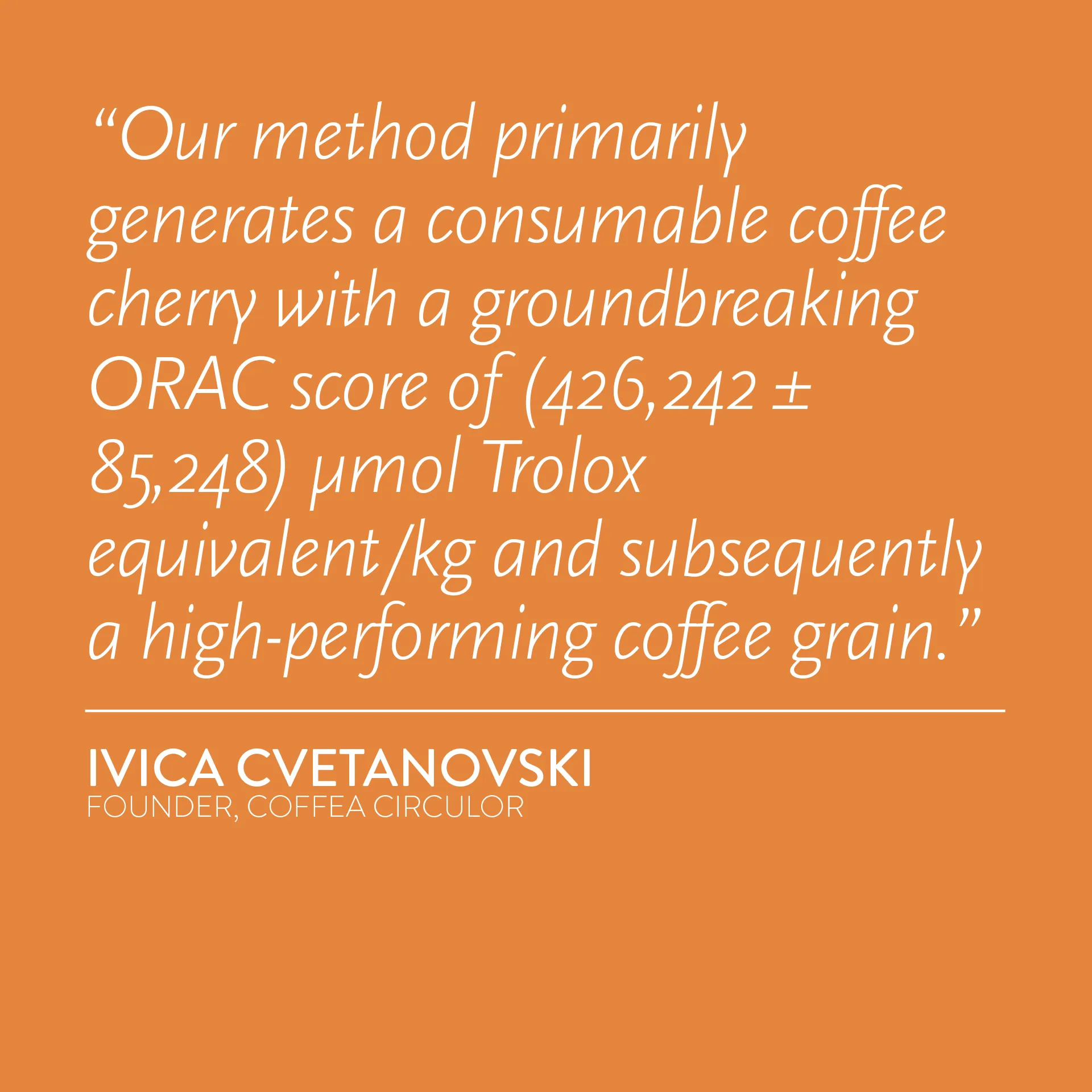 KENYA Coffea Circulor Oxyco Afterlife Coffee Cherry Hyperfood Isolated Batian Coffee Cherry/ORAC-Centered CCX