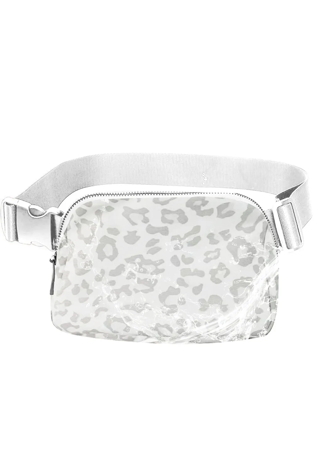 Leopard Print Buckle Canvas Chest Bag 20*5*14cm
