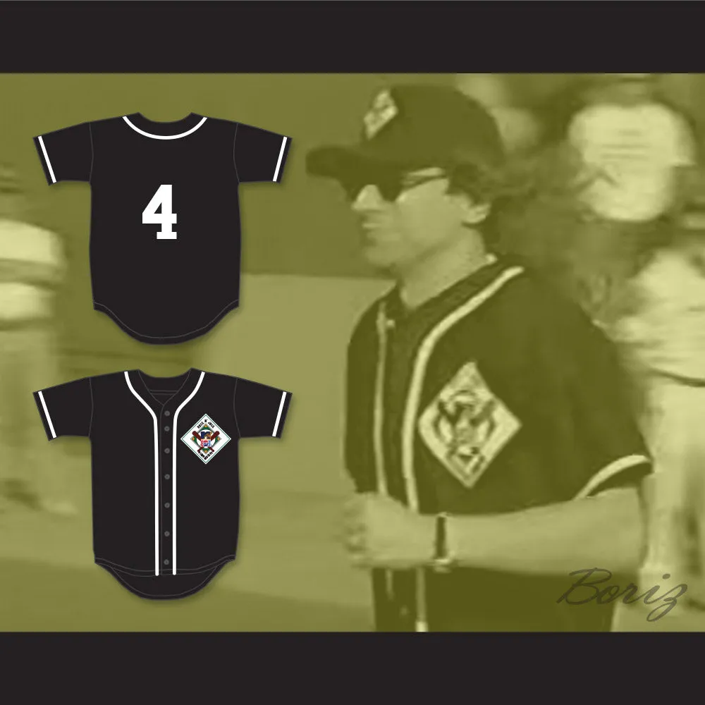 Lou Gramm 4 Aardvarks Baseball Jersey 1st Annual Rock N' Jock Diamond Derby 1990