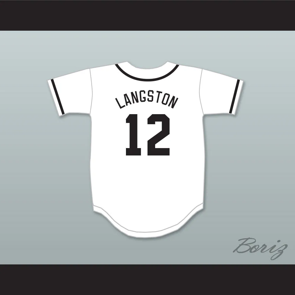 Mark Langston 12 Salamanders Baseball Jersey 1st Annual Rock N' Jock Diamond Derby