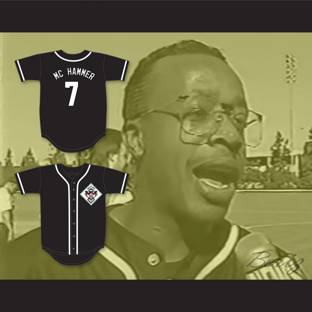 MC Hammer 7 Aardvarks Baseball Jersey 1st Annual Rock N' Jock Diamond Derby