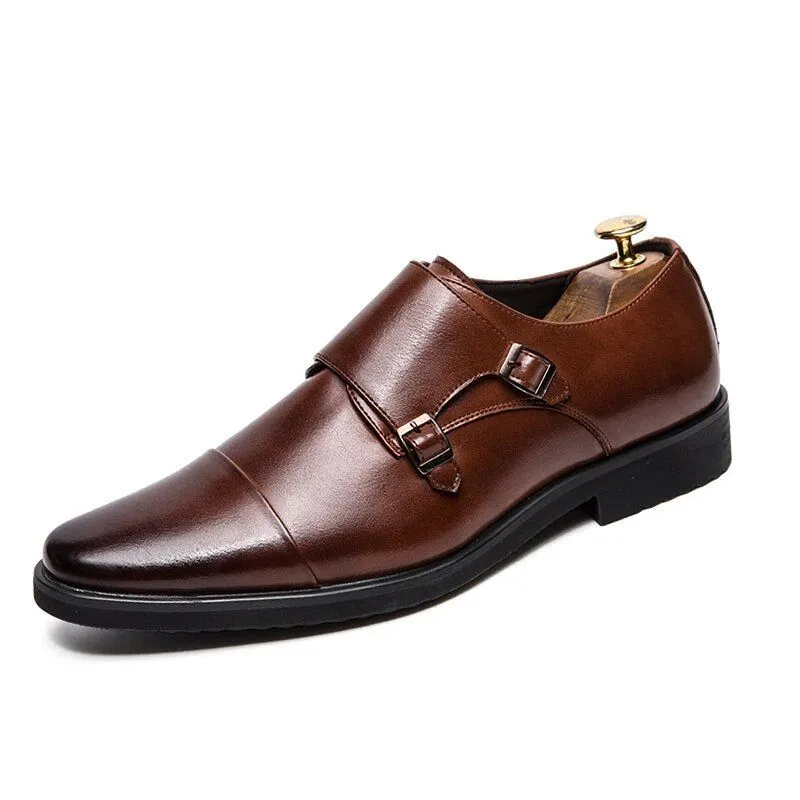 Men Oxfords Shoes Genuine Leather Luxury Men Dress Shoes Lace Up British Business Casual Shoes Men Wedding Shoes Chaussure Homme