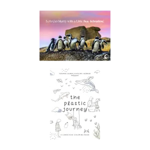 Merry Penguins Holiday Card   OG Recognition   Digital Coloring Book