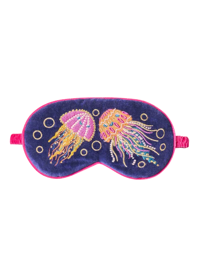 Powder Jolly Jellies Luxury Velvet Eye Mask - Navy