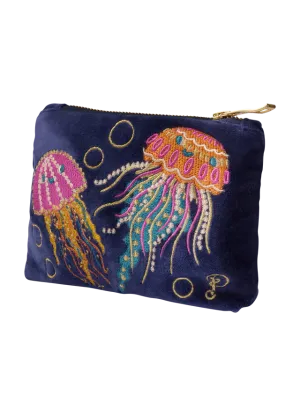 Powder Jolly Jellies Velvet Mini Pouch - Navy