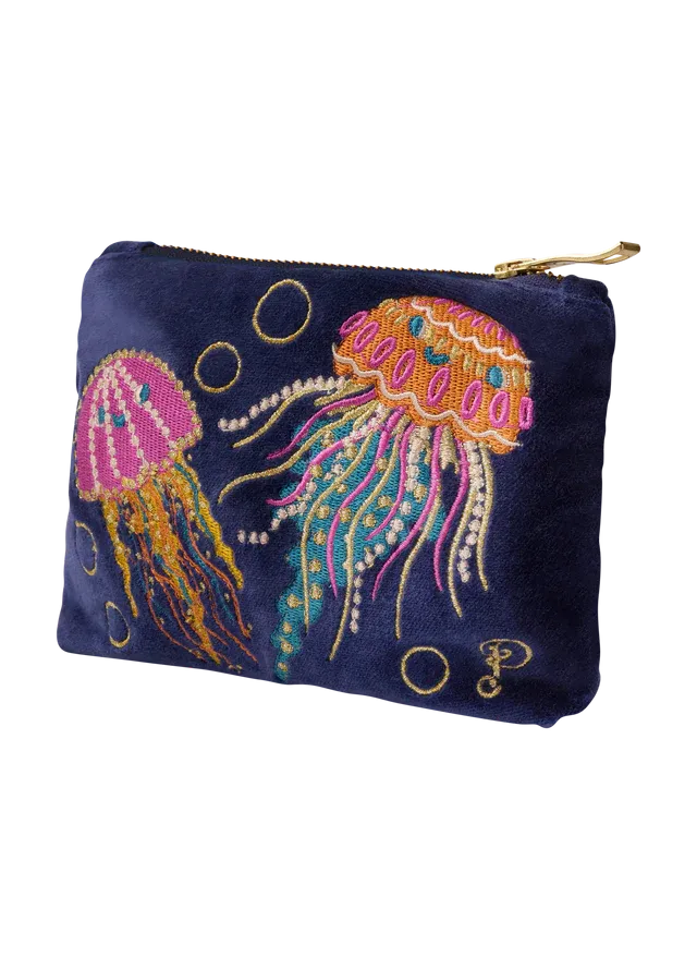 Powder Jolly Jellies Velvet Mini Pouch - Navy