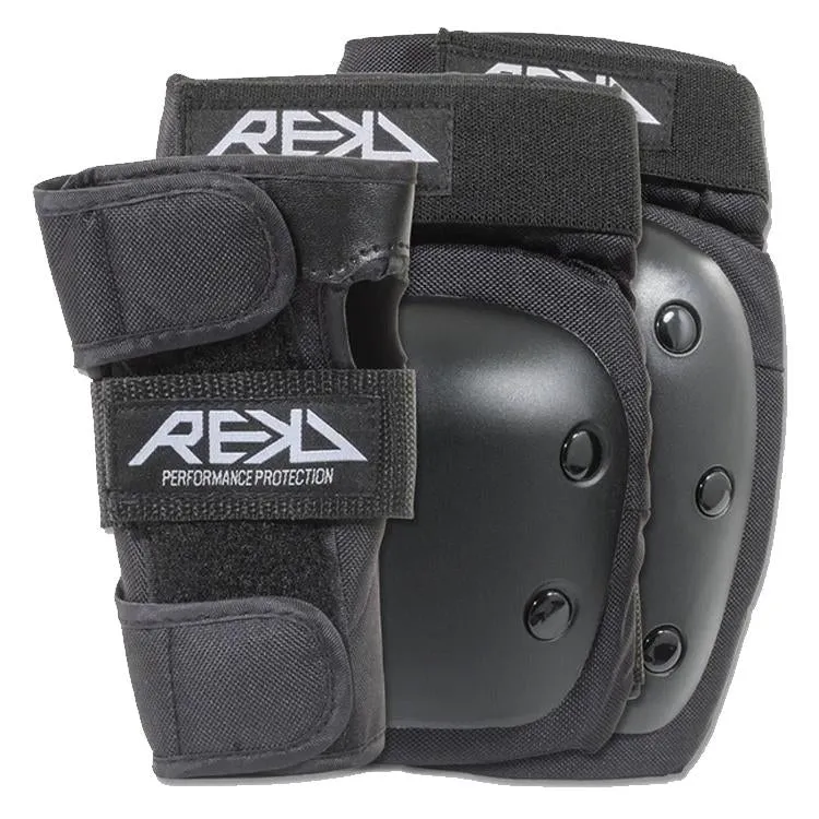 Rekd Heavy Youth Duty Triple Junior Pad Set Black