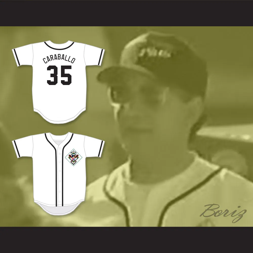 Rick Caraballo 35 Salamanders Baseball Jersey 1st Annual Rock N' Jock Diamond Derby