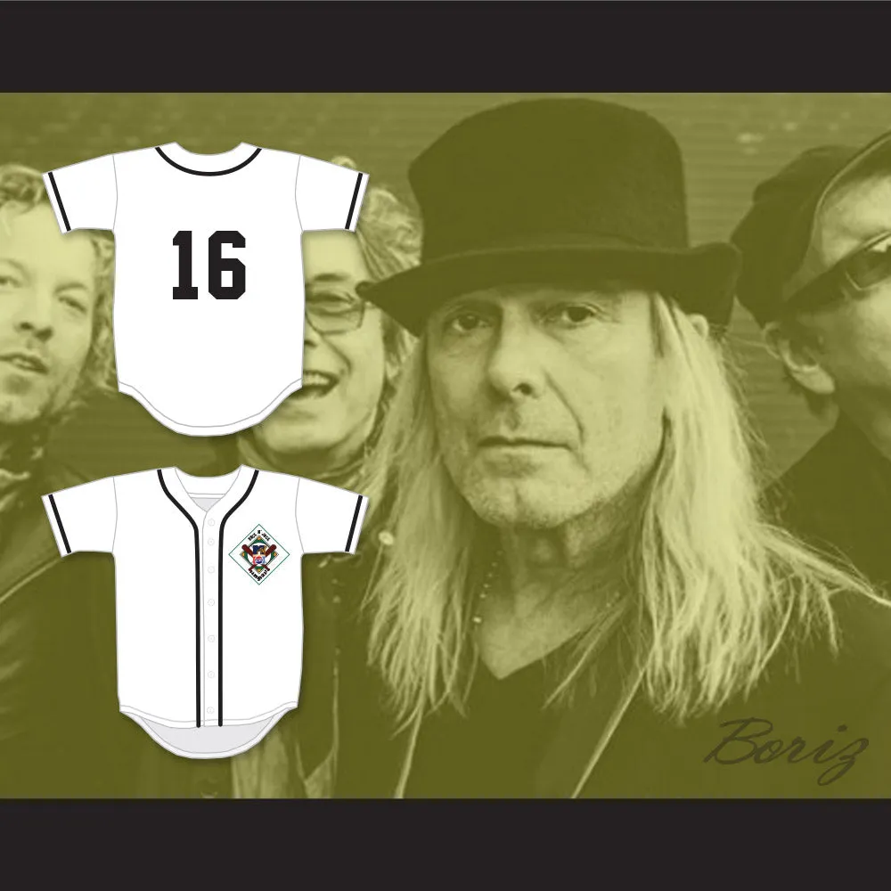Robin Zander 16 Salamanders Baseball Jersey 1st Annual Rock N' Jock Diamond Derby 1990
