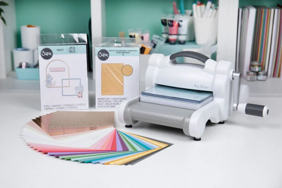 Sizzix Big Shot Embossing & Die-Cutting Machine Starter Kit - White & Grey