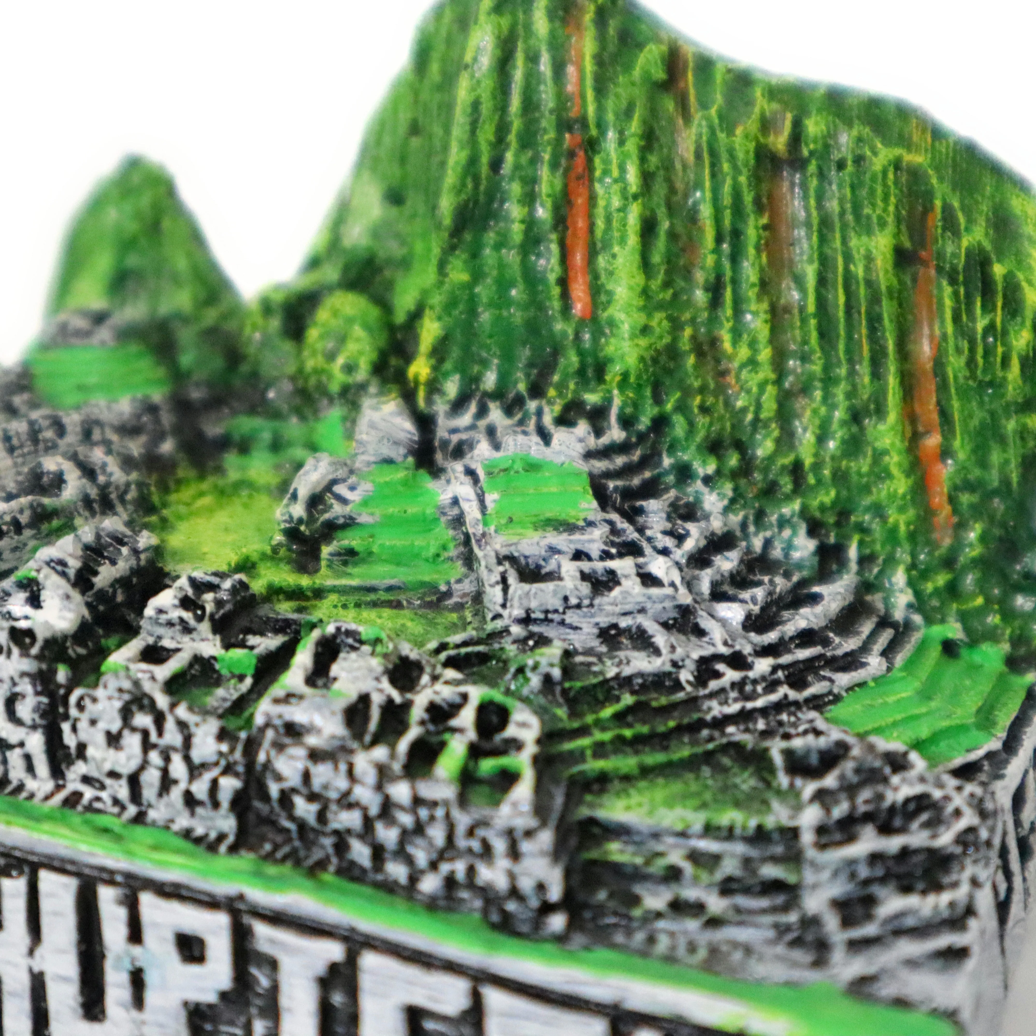 Small Replica Machupicchu Inca Citadel or Lost City of The Incas Slate Stone. Decorative 2.30" Tall