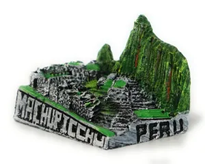 Small Replica Machupicchu Inca Citadel or Lost City of The Incas Slate Stone. Decorative 2.30" Tall