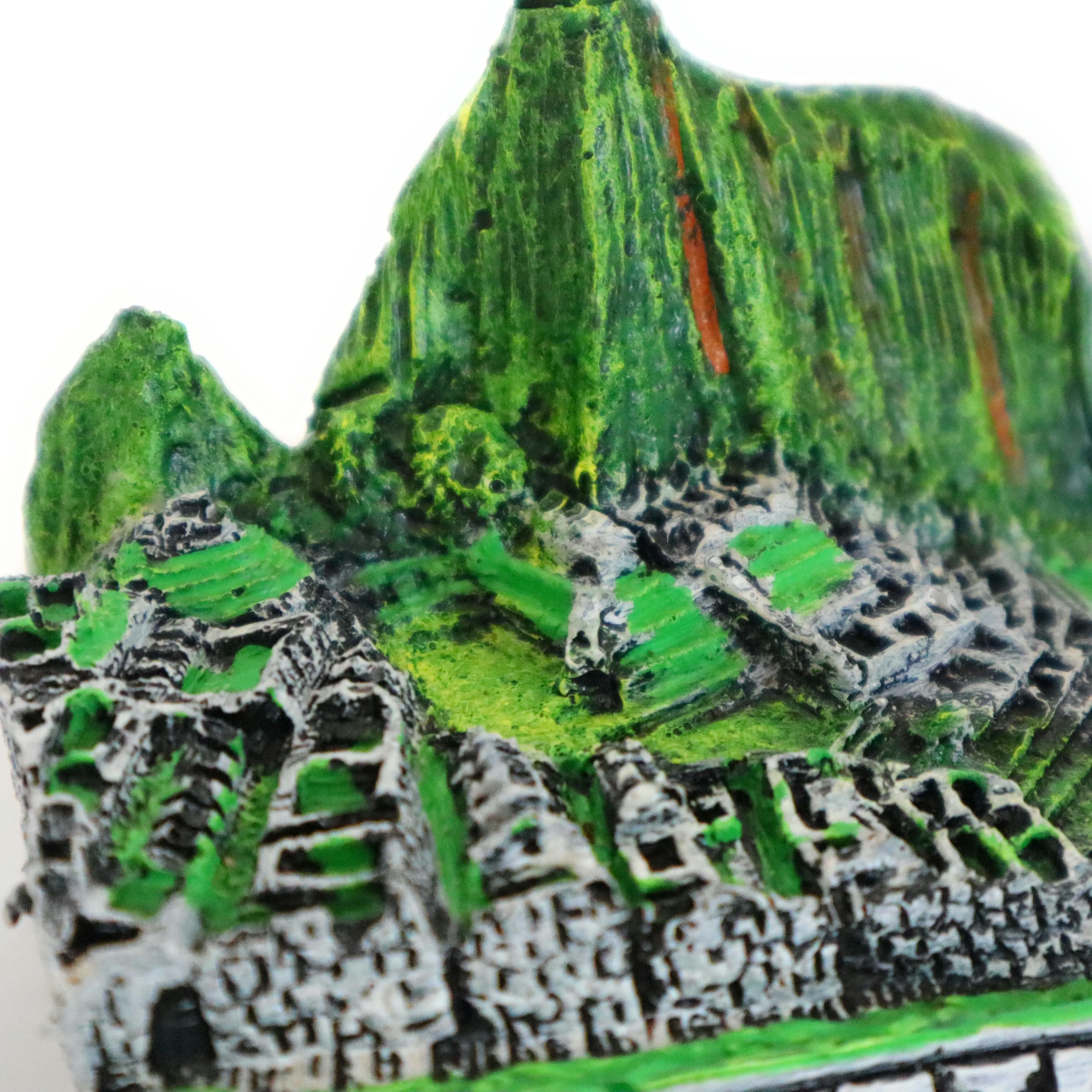 Small Replica Machupicchu Inca Citadel or Lost City of The Incas Slate Stone. Decorative 2.30" Tall