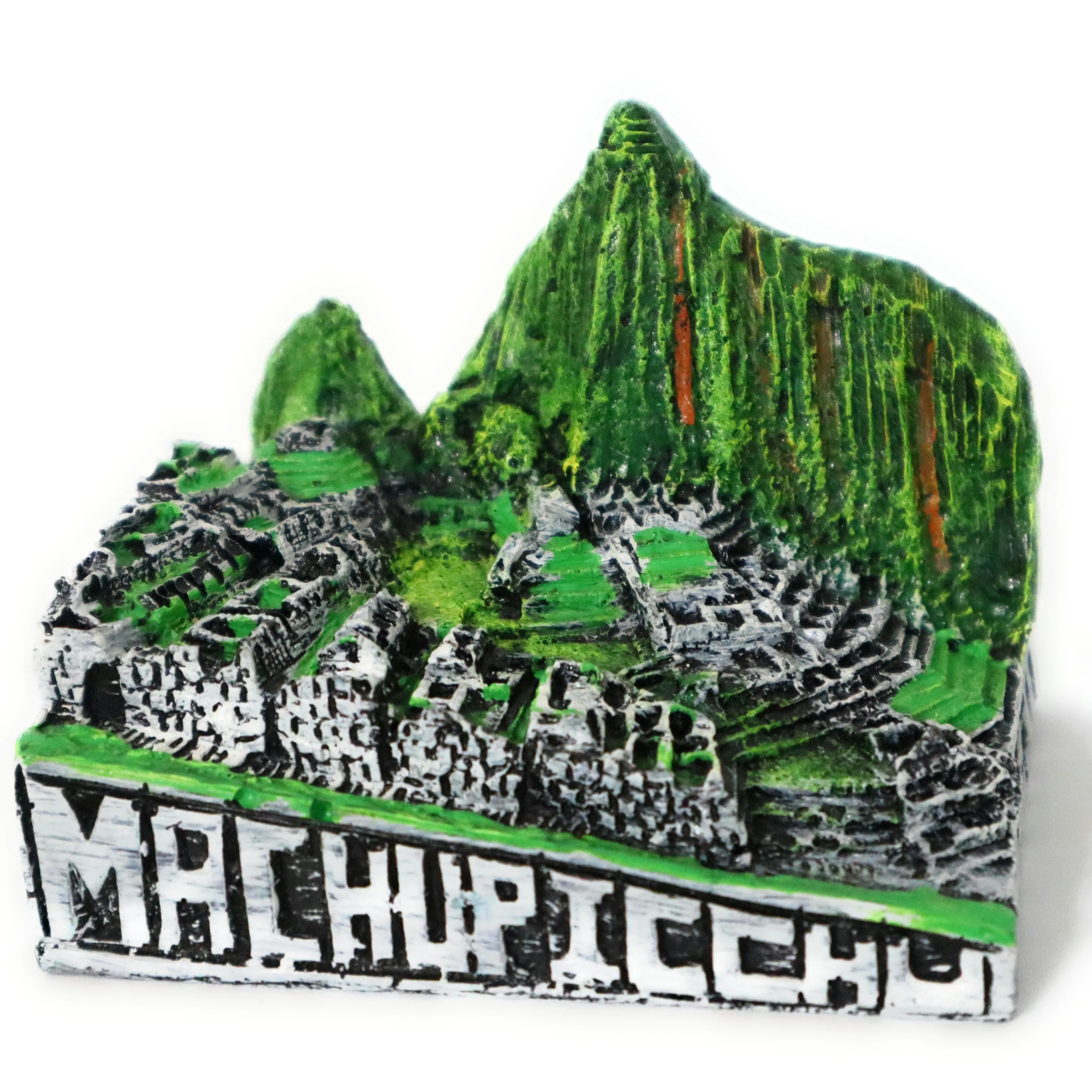 Small Replica Machupicchu Inca Citadel or Lost City of The Incas Slate Stone. Decorative 2.30" Tall