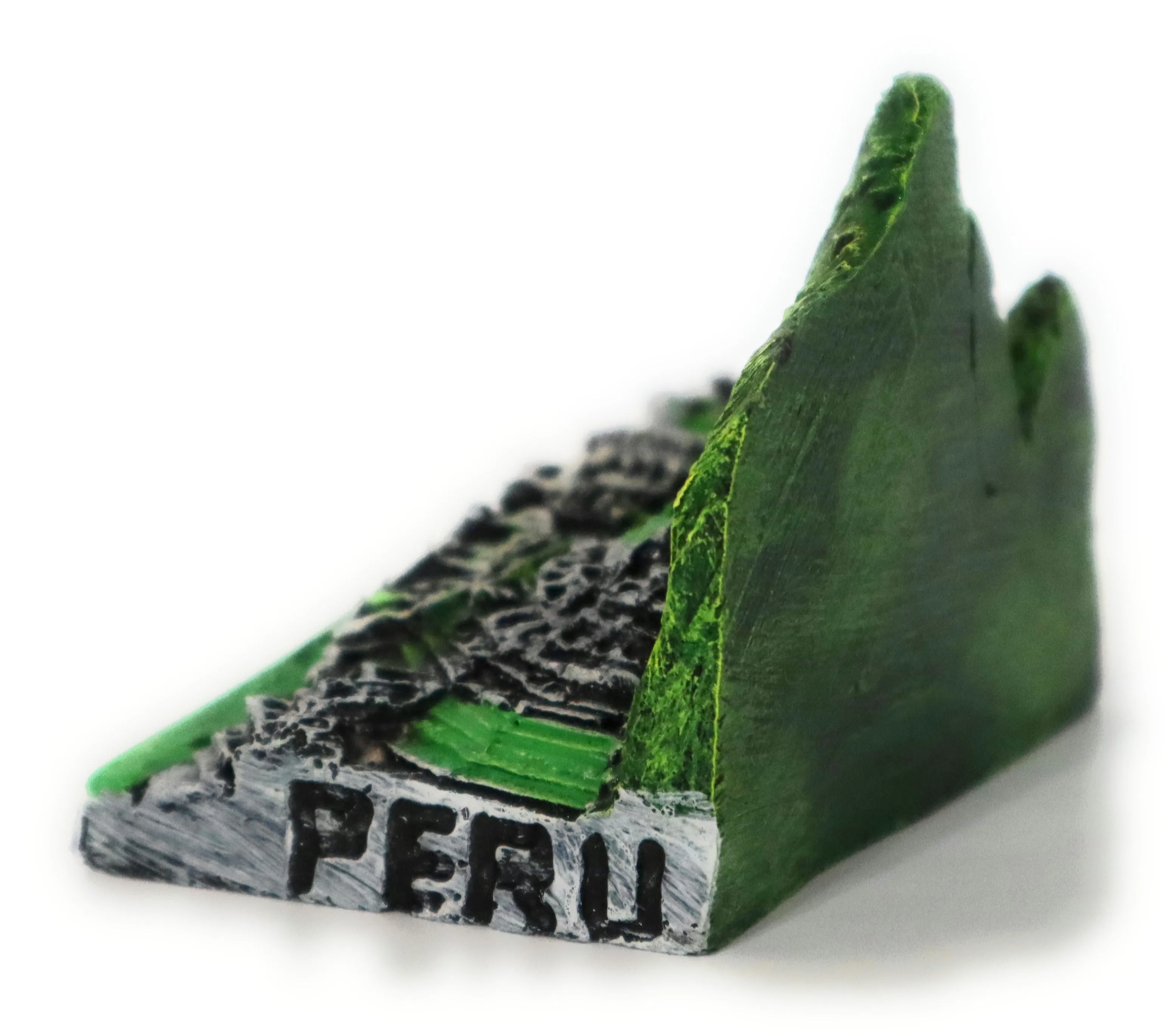 Small Replica Machupicchu Inca Citadel or Lost City of The Incas Slate Stone. Decorative 2.30" Tall