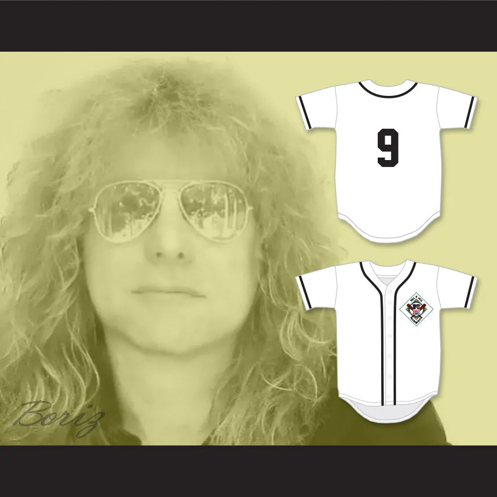 Steven Adler 9 Salamanders Baseball Jersey 1st Annual Rock N' Jock Diamond Derby 1990