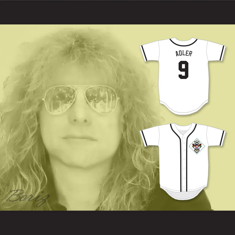 Steven Adler 9 Salamanders Baseball Jersey 1st Annual Rock N' Jock Diamond Derby
