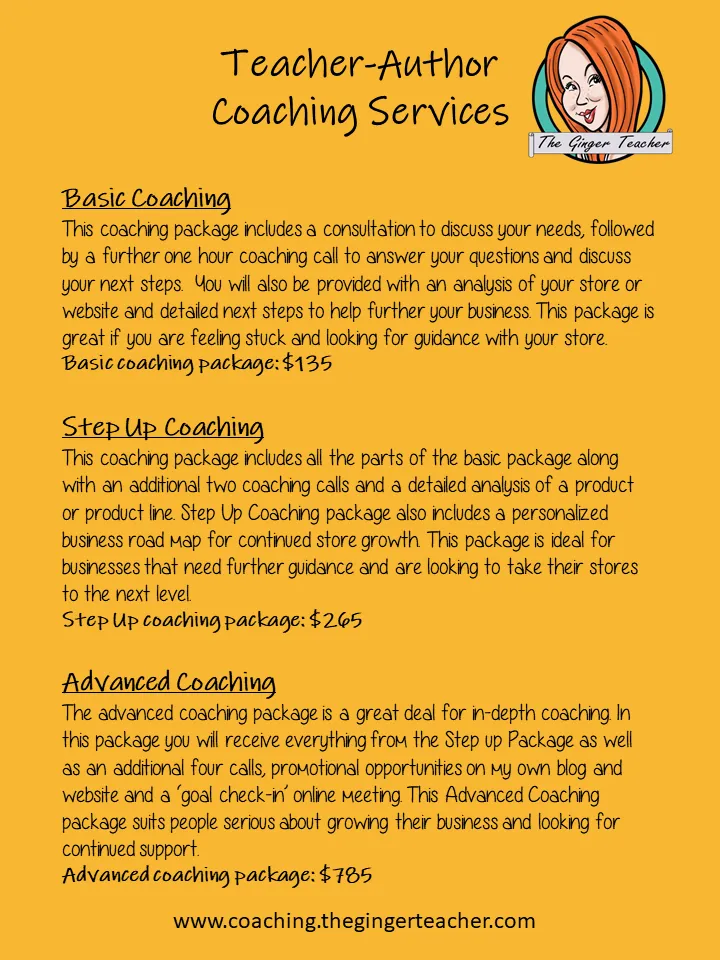 Teacher-Author Step Up Coaching Package