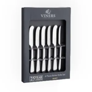 Viners Select Butter Knives 6 Piece 18/0 VN0304051