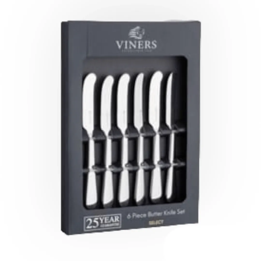 Viners Select Butter Knives 6 Piece 18/0 VN0304051