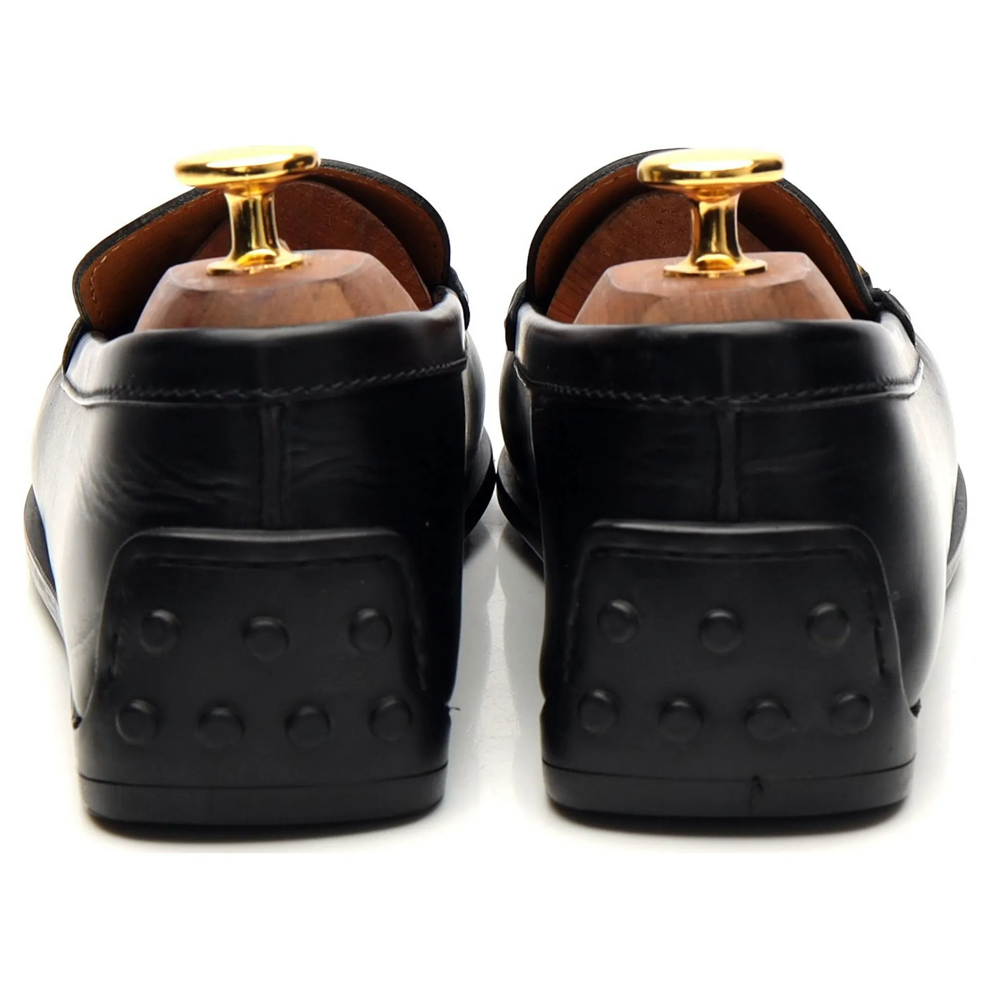 Women's Black Leather Loafers UK 4 EU 37